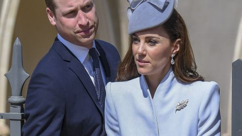 Kate Middleton junto al príncipe William.