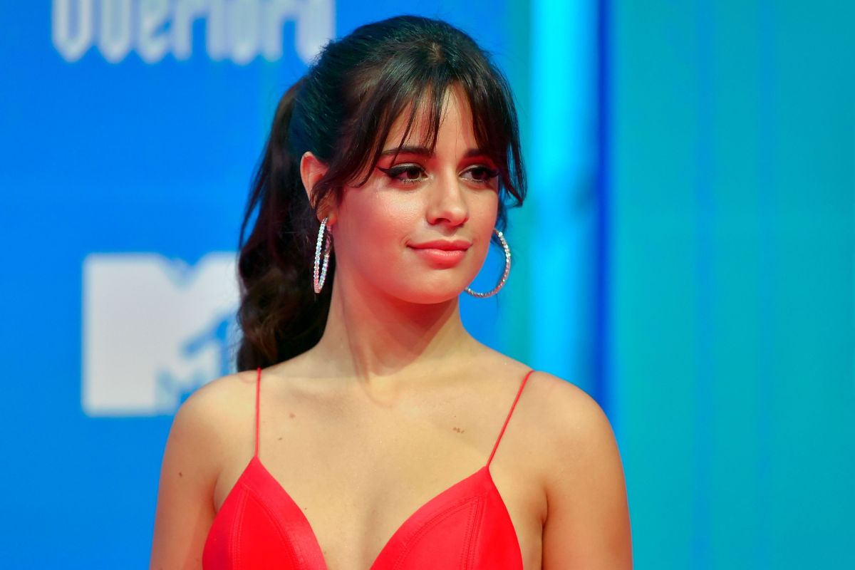 Camila Cabello shows off her curves in a black micro bikini while paddling