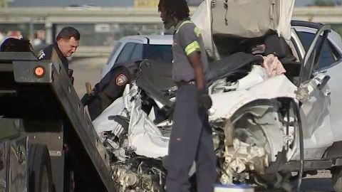 El conductor fue trasladado por helicóptero a un hospital con significantes heridas.