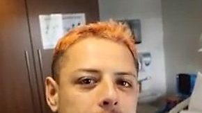 Javier Chicharito Hernández y Sarah Kohan, a segundos del parto de su primer hijo.