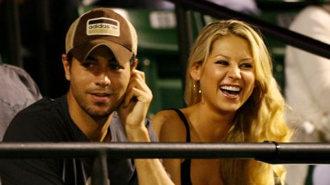 Enrique Iglesias y Anna Kournikova.