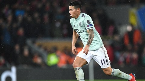 James Rodríguez permaneció dos años en el Bayern Munich, al que llegó cedido por el Real Madrid