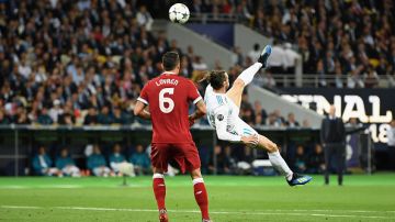 Gareth Bale marcó un espectacular gol de chilena al Liverpool en la final del 2018