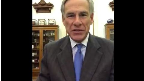 El gobernador de Texas Greg Abbott.