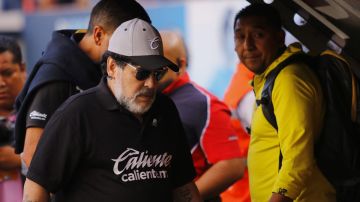 Diego Armando Maradona dejó a los Dorados de Sinaloa por asuntos relacionados con su salud.