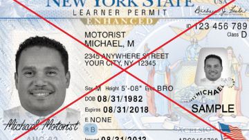 Licencia para conducir de Nueva York.