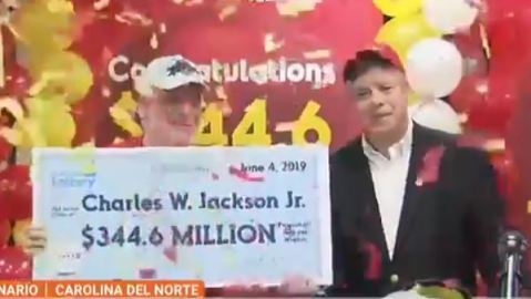 Charles W. Jackson indicó que parte de su premio lo donará a organizaciones de beneficencia.