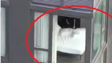 Un detalle en el departamento de abajo ha hecho que el video sea viral.