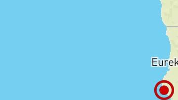 El temblor fue cerca de Eureka.
