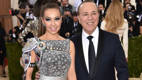 Thalía y Tommy Mottola.