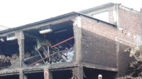 El río Salsipuedes inundó comunidades y arrasó cultivos en Jalisco.