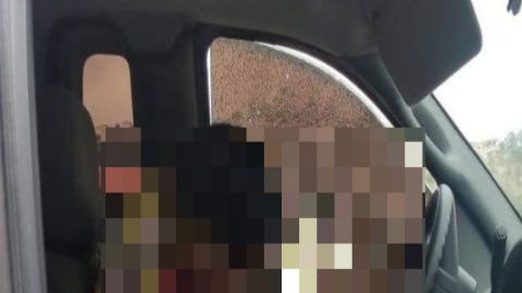 Así quedó expolicía de Tijuana tras lluvia de balas que sicarios le lanzaron