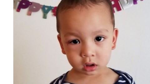 La policía estaba buscando al pequeño Sarbesh Gurung.