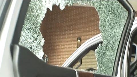 La policía dijo que tres sospechosos fueron vistos en las instalaciones vandalizando los vehículos aldedor de la 1:30 a.m.