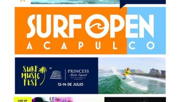 El Abierto Mexicano de Surf se llevará a cabo del 12 al 14 julio en Acapulco.