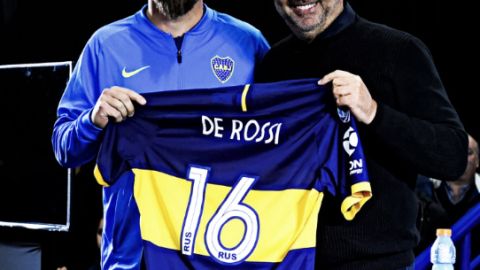 De Rossi ya fue presentado con Boca en La Bombonera con la afición Xeneize.