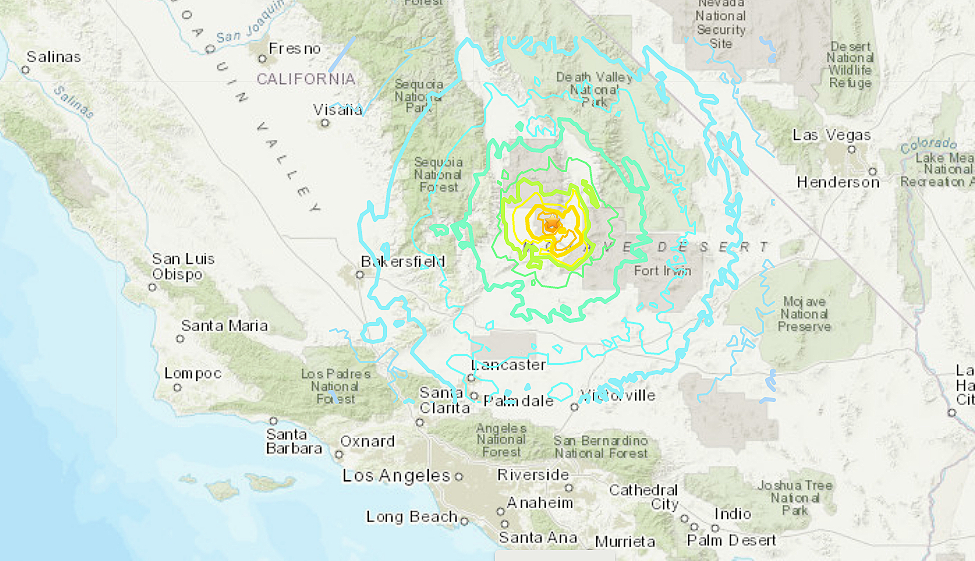 El sismo ocurrió en Searles Valley a 89 millas de Bakersfield.
