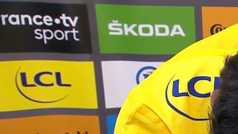 Egan Bernal no pudo contener el llanto.