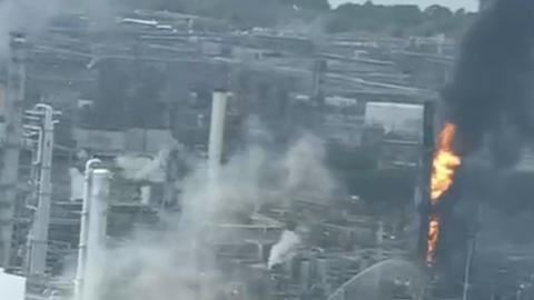 La explosión en la planta de Exxon Mobil Olefins en Baytown.
