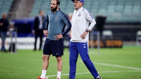 El entrenador Maurizio Sarri tiene en Higuaín a un jugador de confianza.