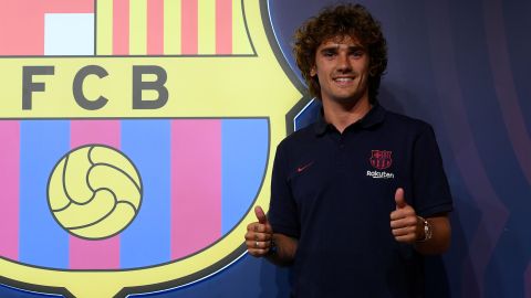 Griezmann por fin posa con los colores blaugranas.