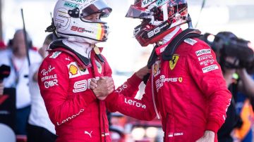 Vettel y Leclerc en el GP de Austria