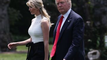 El presidente Trump y su hija Ivanka.