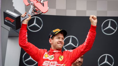 El alemán Sebastian Vettel escaló 18 posiciones y se coló al podium del GP de Hockenheim.