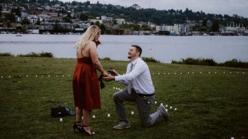 Joshua Green de Kansas City, Missouri, planeó una petición de matrimonio única.