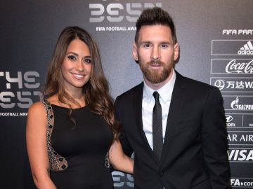 Lionel Messi y Antonela Roccuzzo.