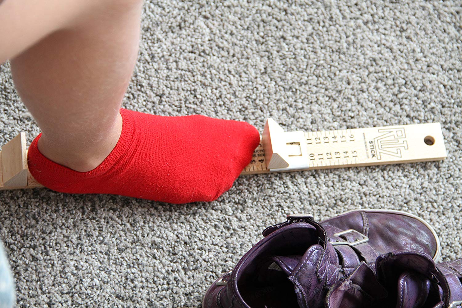 Healifty Medidor de pie Medidor de pie para Adultos Dispositivo de Herramienta de Medida de tamaño de Zapato Amarillo 