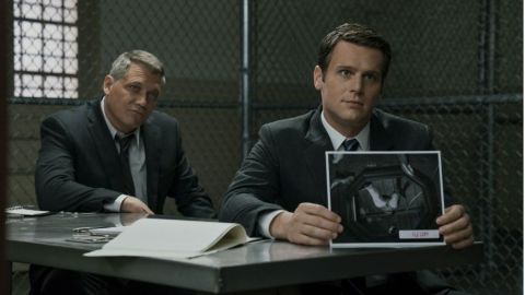 Holt McCallany y Jonathan Groff en "Mindhunter"