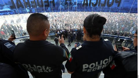 Bloques de la Policía Fedeal en la CDMX.