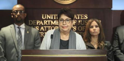 Rosa Emilia Rodríguez, fiscal federal para el Distrito de Puerto Rico, ofreció una conferencia de prensa a las 11:00 de la mañana.
