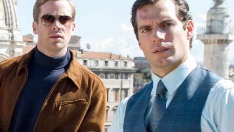 Armie Hammer y Henry Cavill en "The man from U.N.C.L.E."