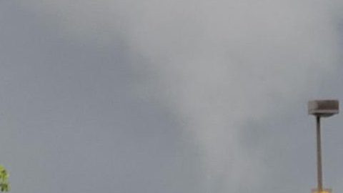 Vista del tornado en Nueva Jersey el sábado 6 de julio.