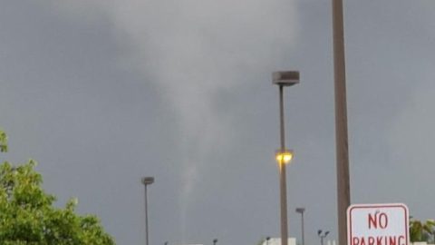 Vista del tornado en Nueva Jersey el sábado 6 de julio.