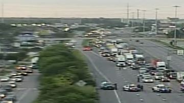 El conductor que se estrelló con la patrulla fue detenido.