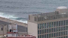 La Embajada de EEUU en  La Habana, Cuba.