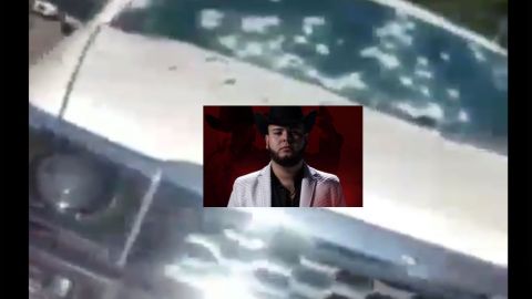 VIDEO: Matan de 100 balazos a cantante de narcocorrido; así quedó su troca