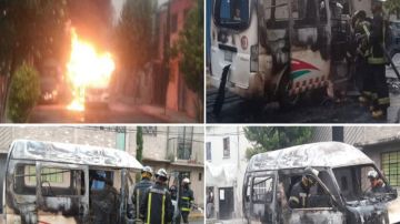 VIDEO: Sicarios incendian transporte público y "levantan" a chofer