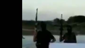 Supuestos sicarios del CJNG en Villa de Arriaga en San Luis Potosí.