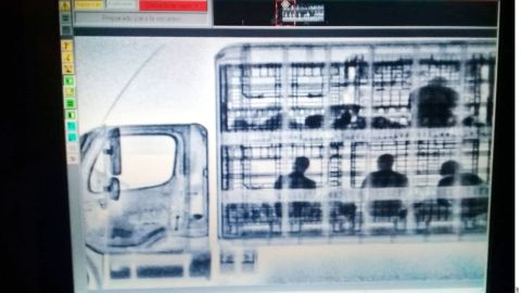 Detectan a indocumentados con Rayos X.