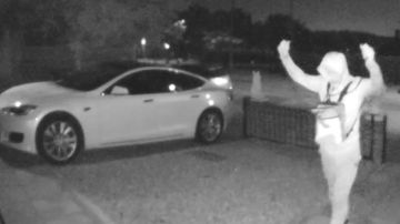 El video muestra cómo el Tesla de casi $100,000 es robado en 30 segundos.