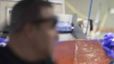 La redada fue en plantas de alimentos.