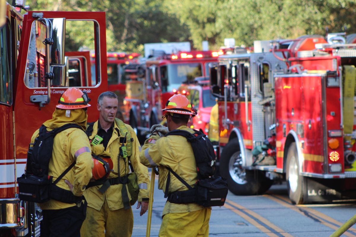 El Departamento de Bomberos de Los Ángeles respondió al incendio en Topanga Canyon en julio del 2019.