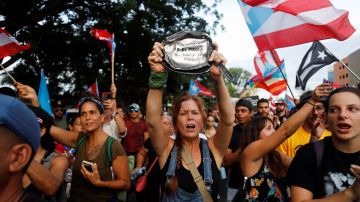 Ciento protestaron en contra de la designación de Wanda Vázquez, el pasado 29 de julio.