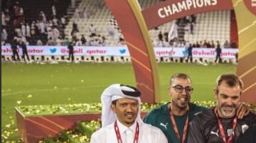 Xavi Hernandez salió campeón con el Al Sadd de la Super Copa de Qatar.
