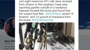 Policía encuentra una gran cantidad de armas en residencia.