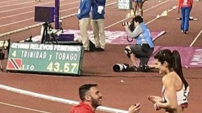 Una escena bastante romántica tuvo lugar hoy en los Juegos Panamericanos de Lima 2019.